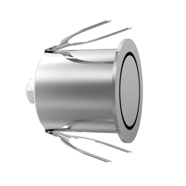 Nova Luce Natal - applique encastrée - Ø 4,4 x 4,3 cm - 2,5W LED inclus - argenté