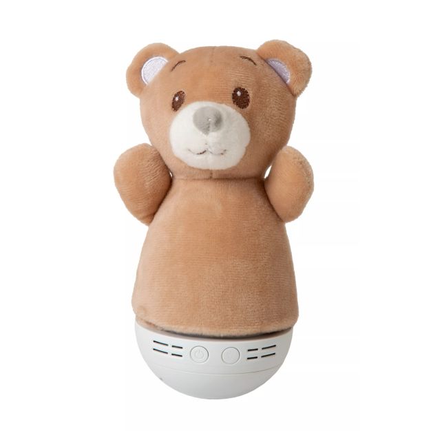 Lucide Dolly - lampe de table à piles - 11 x 8,5 x 18 cm - 3W LED RGB inclus - marron