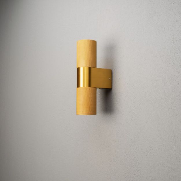 Konstsmide Temi Up/Down - applique murale extérieure - 6,5 x 11,5 x 23,5 cm - IP54 - or