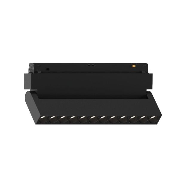VK Lighting Eiva - système de rails magnétiques - poutre de rail inclinable - 21,9 x 2,15 x 9,9 cm - 12W LED inclus - dimmable DALI - noir