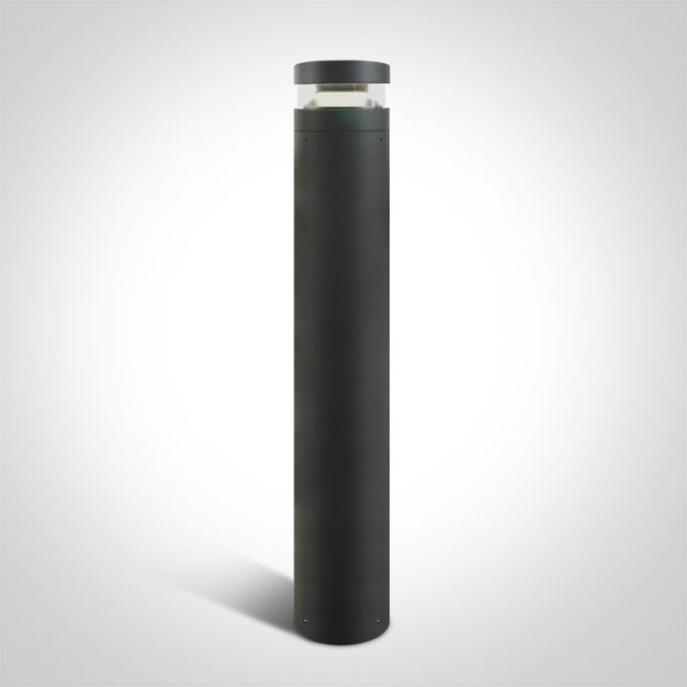 ONE Light LED Bollards Range - lampe de jardin - Ø 16 x 96 cm - 20W LED inclus - IP65 - anthracite