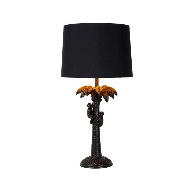 Lucide Extravaganza Coconut - lampe à poser - Ø 30,5 x 50 cm - noir