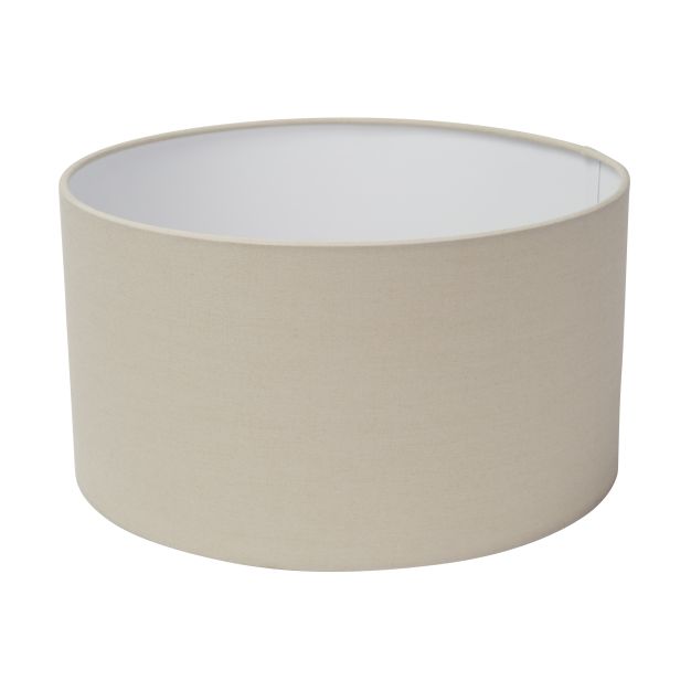 Searchlight Drum - abat-jour - Ø 30 x 16,5 cm - beige