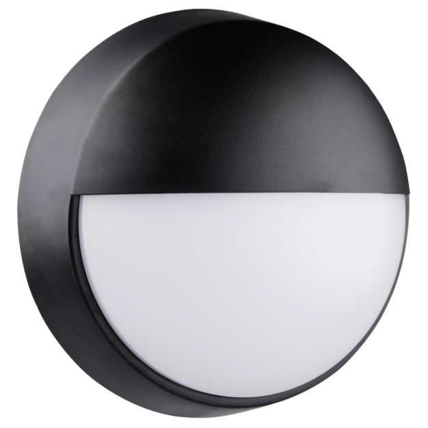 Century Italia Oasi CCT - lampe murale/plafonnier - Ø 21,5 x 8 cm - 14W LED inclus - IP65 - noir