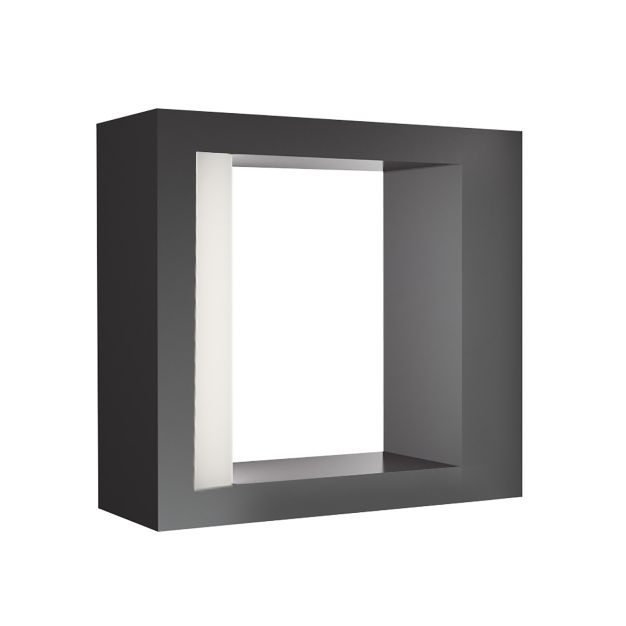 Nova Luce Lugo - applique murale d'extérieur - 6 x 15 x 16 cm - 10W LED inclus - IP54 - gris foncé