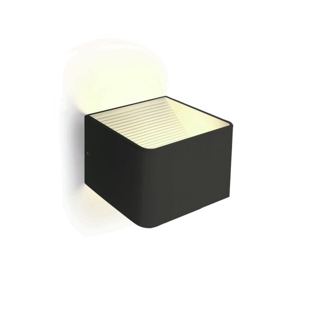 ONE Light Backlight Wall Range - applique murale - 10 x 10 x 8 cm - 6W LED inclus - noir