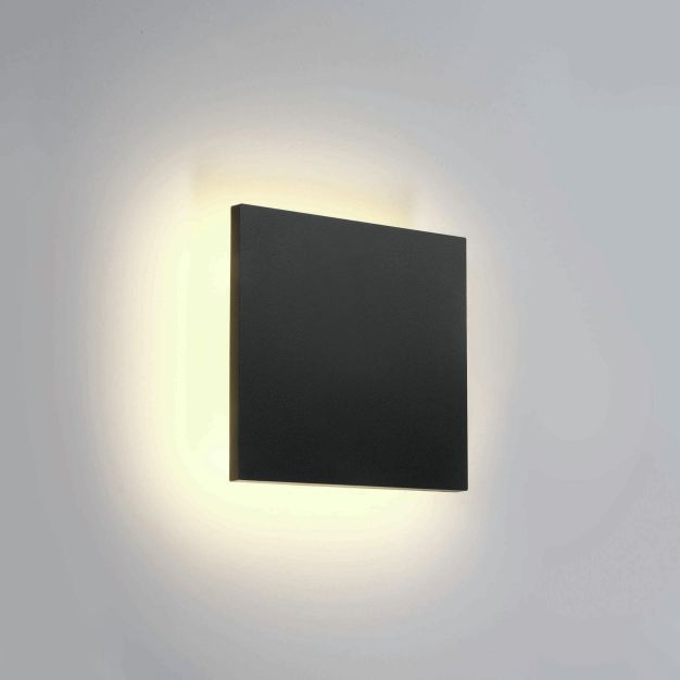 ONE Light Backlight Range - plafonnier/mur extérieur - 15 x 6 x 15 cm - 7W LED inclus - IP54 - anthracite