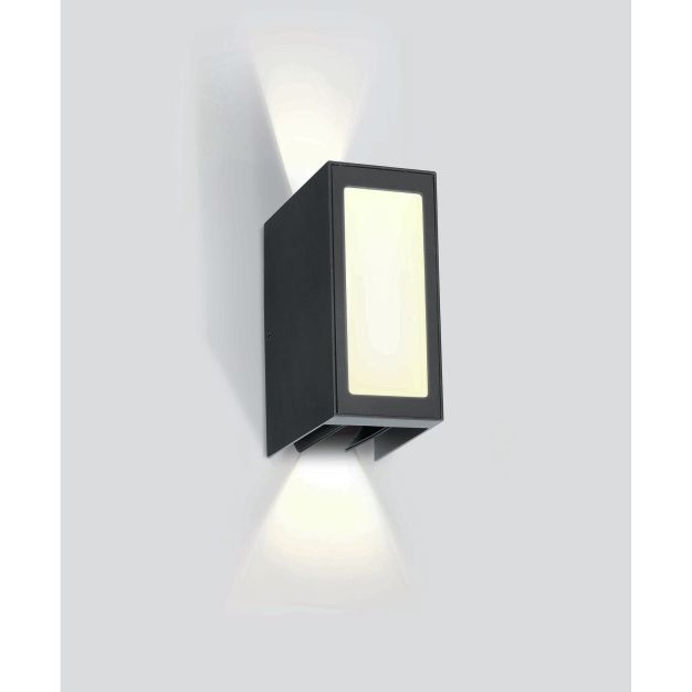 ONE Light Wall Adjustable Beams - applique murale extérieure - 8 x 13,5 x 17 cm - 9W LED inclus - IP54 - anthracite