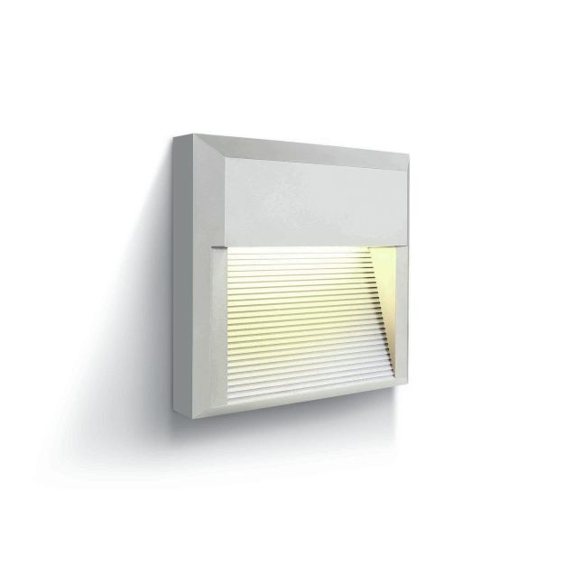 ONE Light Outdoor Dark Lights - applique murale d'extérieur - 19,7 x 5,2 x 19,7 cm - 8W LED inclus - IP65 - blanc