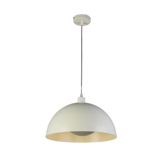 Searchlight Mars - lampe suspendue - Ø 40 x 150 cm - crème mat et crème