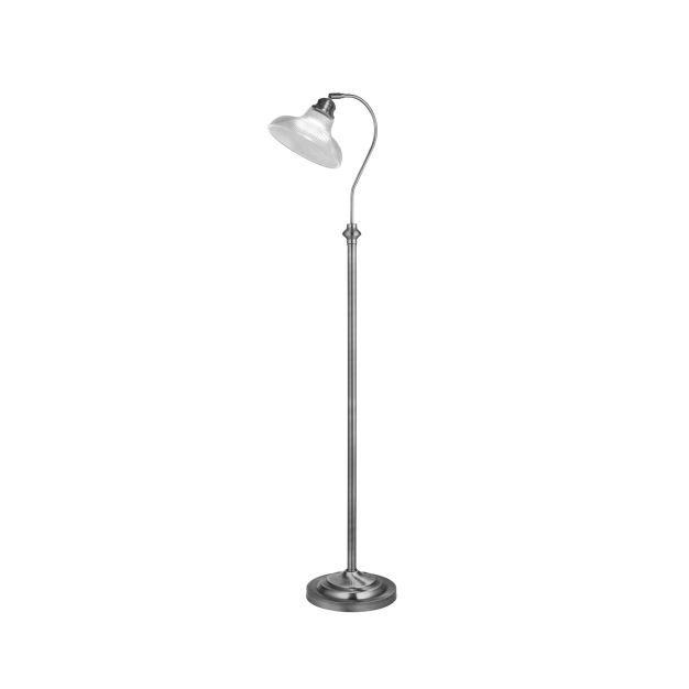 Searchlight Bistro III - lampadaire - Ø 27,5 x 141 cm - argent satiné