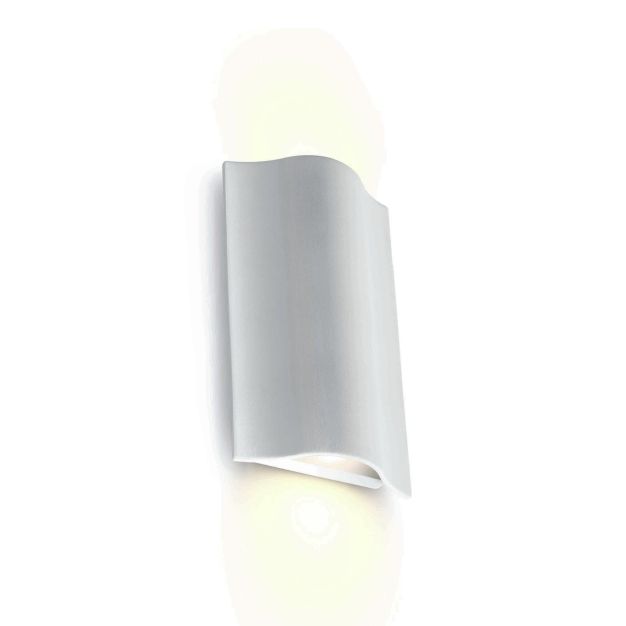 ONE Light Roof Tile - applique murale extérieure - 12 x 5 x 19 cm - 2 x 6W LED inclus - IP54 - blanc