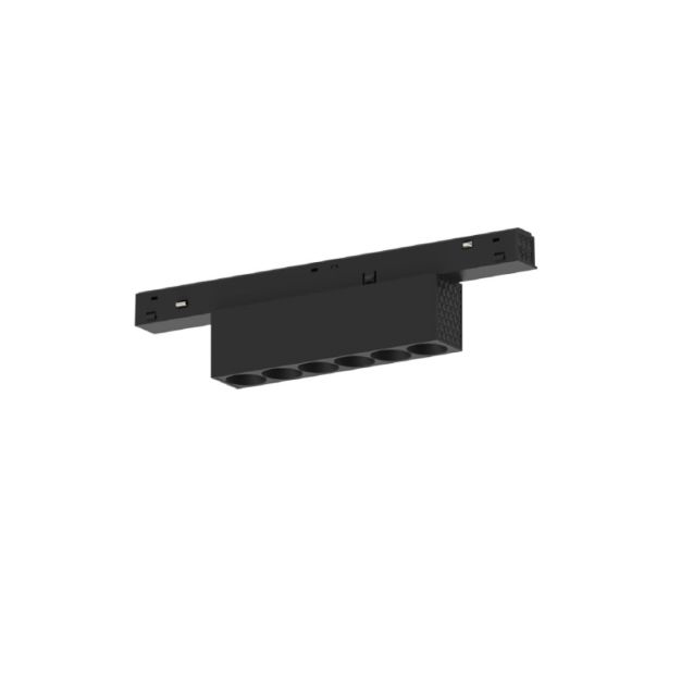 VK Lighting Eiva - système de rail magnétique - barre de rail - 11,5 x 2,15 x 4,7 cm - 6W LED inclus - Dimmable DALI - noir
