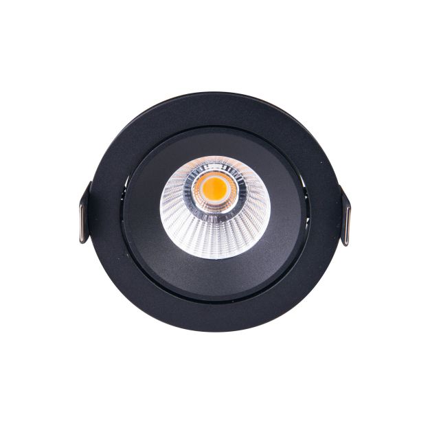 Maxlight Cyklop - spot encastré - Ø 90 mm, Ø 80 mm encastré - 12W LED inclus - IP65 - noir
