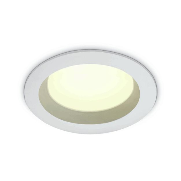ONE Light Salle de bain Downlights - spot encastré - Ø 170 mm, Ø 140 mm encastré - 18W LED inclus - IP54 - blanc - couleur de lumière blanche