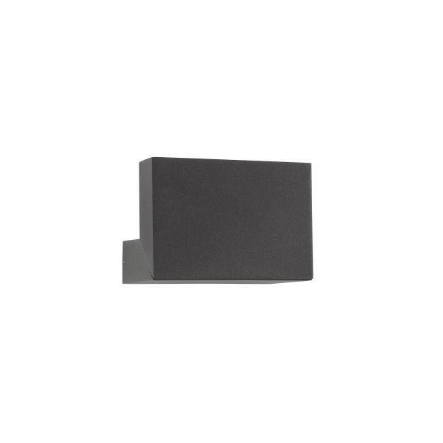 Nova Luce Brin - applique d'extérieur - 14 x 14,5 x 3,5 cm - 10W LED inclus - IP65 - anthracite