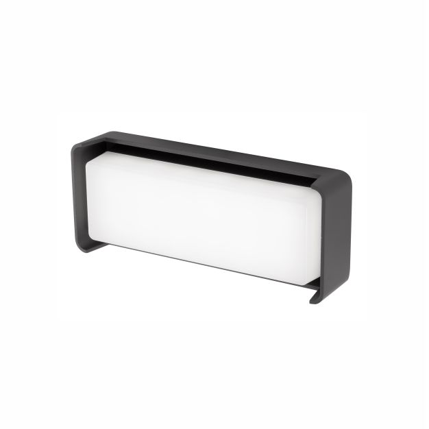Nova Luce Keen - applique d'extérieur - 22,5 x 6,5 x 9,5 cm - 12W LED inclus - IP65 - gris foncé