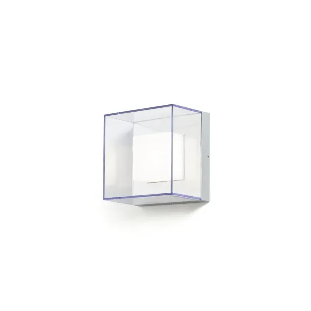 Konstsmide Sanremo - applique murale extérieure - 21 x 14 x 21 cm - 9W LED inclus - IP54 - gris