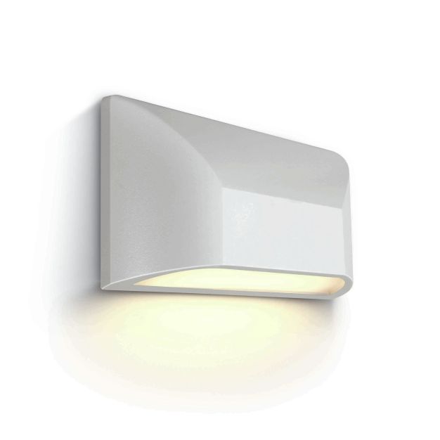 ONE Light Down Illumination - applique murale extérieure - 22 x 5,3 x 11,3 cm - 6W LED inclus - IP65 - blanc