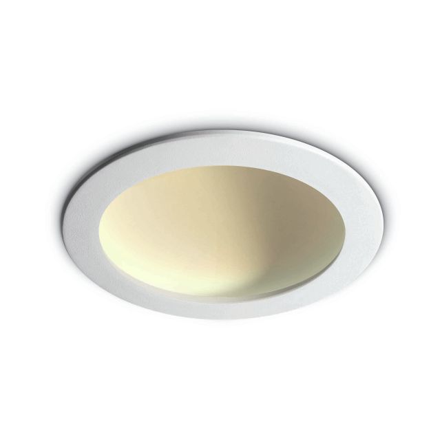 ONE Light Dark Light Dome Reflector - plafonnier encastré - Ø 17 x 5 cm - 16W LED inclus - blanc - couleur de lumière blanche