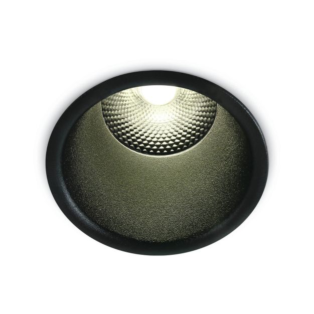 ONE Light Dark Light Pro Range - spot encastrable - Ø 92 mm, Ø 82 mm encastrable - 15W LED inclus - noir