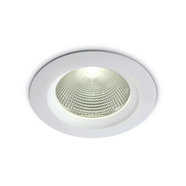 ONE Light COB Downlight Range - spot encastré - Ø 145 mm, Ø 125 mm encastré - 15W LED inclus - blanc - couleur de lumière blanche