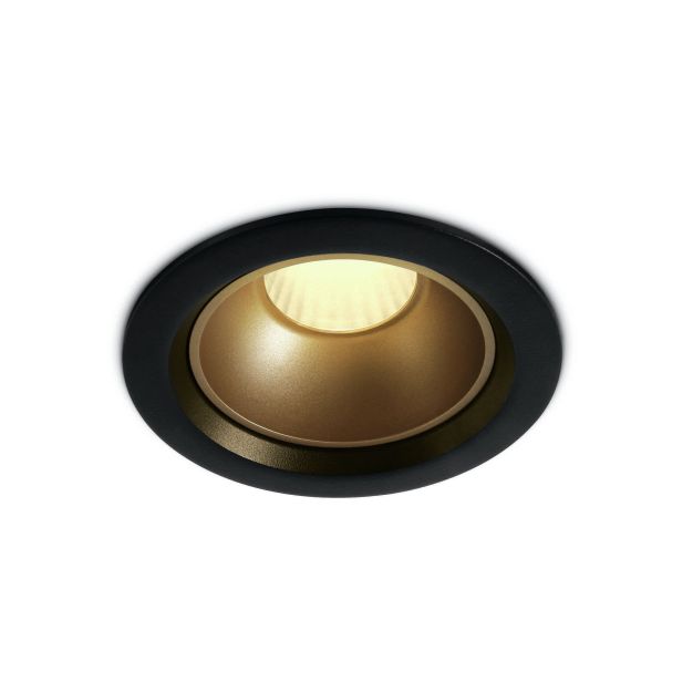 ONE Light Retro Dark Light - spot encastrable - Ø 98 mm, Ø 82 mm encastrable - 12W LED inclus - noir