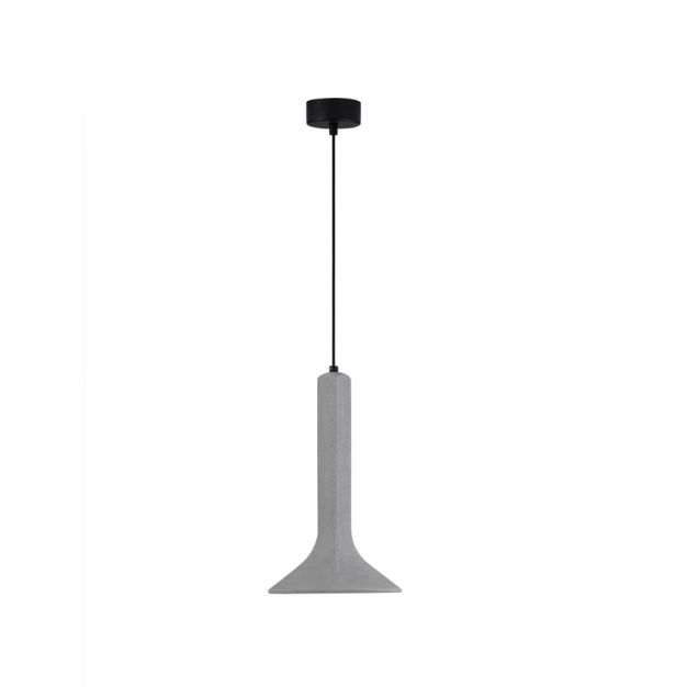 Nova Luce Dylan - suspension - Ø 22,3 x 150 cm - gris