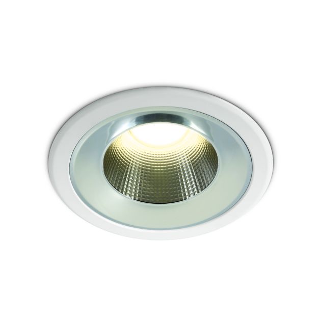 ONE Light Dark Light Project Range - spot à encastrer - Ø 11,5 mm, Ø 9,5 mm à encastrer - 10W LED inclus - IP54 - blanc - couleur de lumière blanc chaud