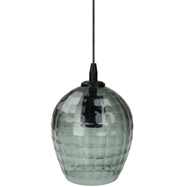 Vico Hexagon - lampe suspendue - Ø 15 x 120 cm - fumé