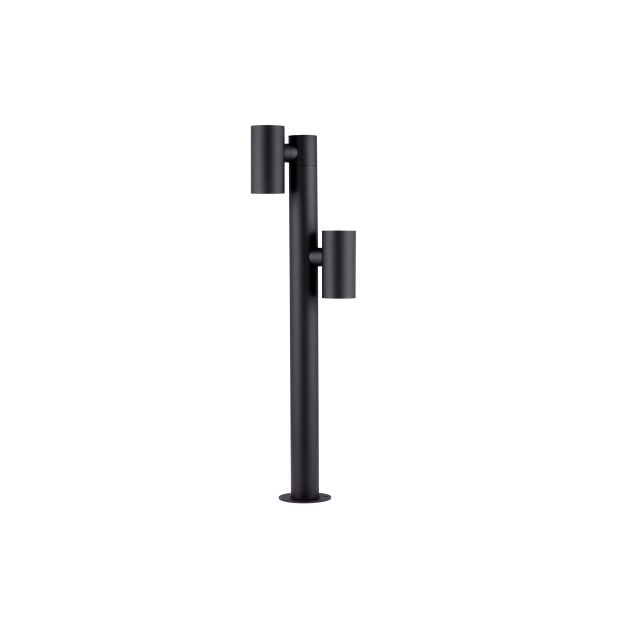 Nova Luce Pec - lampe de jardin - Ø 16 x 90 cm - 13W LED inclus - IP65 - noir sablé