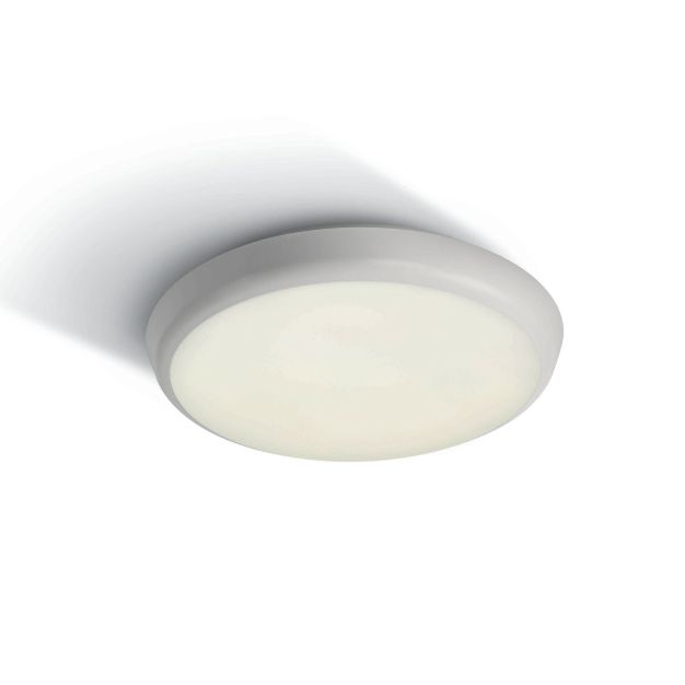 ONE Light Emergency LED Plafo - plafonnier extérieur - Ø 25 x 5 cm - 12W LED inclus - IP54 - blanc - couleur de lumière blanche