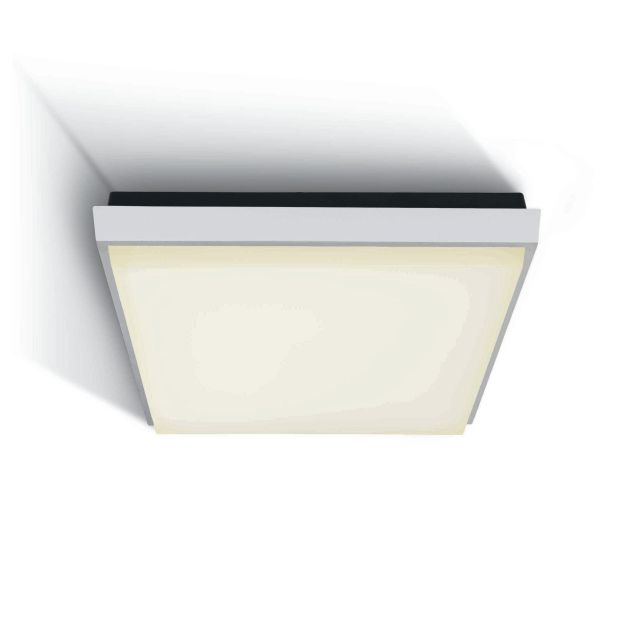 ONE Light Outdoor Slim LED - plafonnier extérieur - 30 x 30 x 4,9 cm - 30W LED inclus - IP54 - blanc