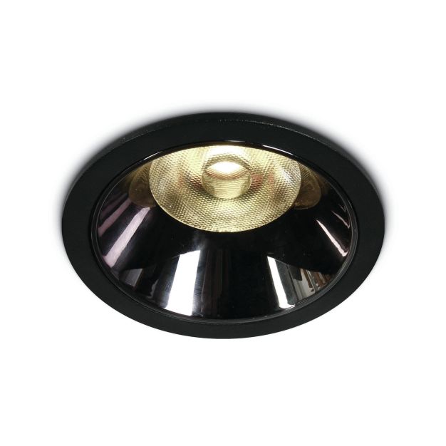 ONE Light COB LED Dark Light Range - spot à encastrer - Ø 84 mm, Ø 75 mm à encastrer - 12W LED inclus - noir