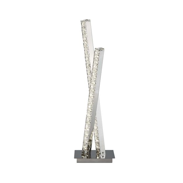 Searchlight Clover - lampe de table - 56 cm - 11W LED inclus - chrome