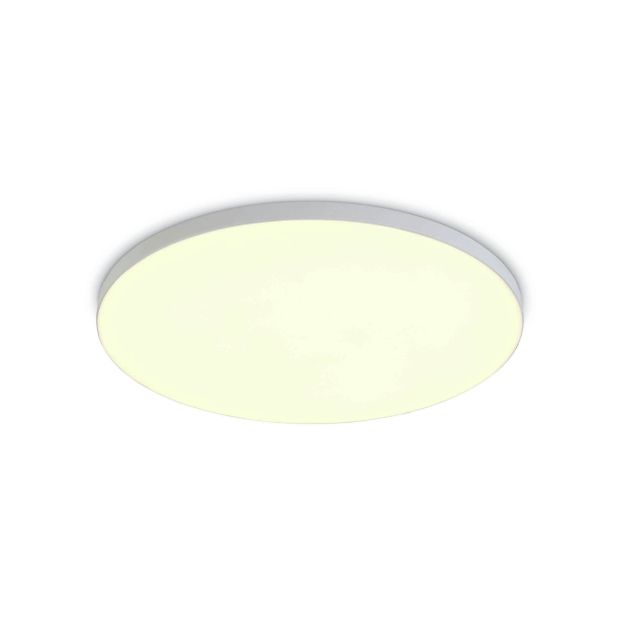 ONE Light Floating Panels Range - plafonnier encastré - Ø 12 x 2,4 cm - 10W LED inclus - blanc - couleur de lumière blanc chaud