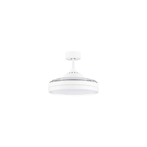 Nova Luce Nevma - ventilateur de plafond avec lumière et télécommande - Ø 107 x 49 cm - 36W LED inclus - blanc mat