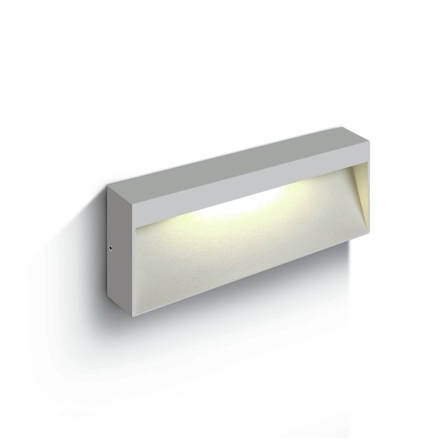 ONE Light Square Indoor/Outdoor Wall Dark Lights - applique murale extérieure - 20 x 80 x 3,2 cm - 6W LED inclus - IP54 - blanc
