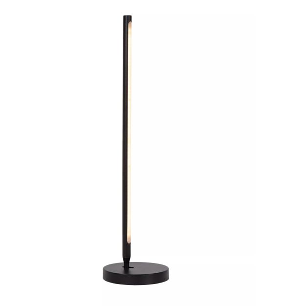 Lucide Finan - lampe à poser - Ø 2 x 59,8 cm - variateur tactile - 9W LED dimmable inclus - noir