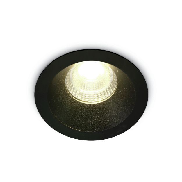 ONE Light 7W Dark Light Range - spot encastré - Ø 67 mm, Ø 55 mm encastré - 7W LED inclus - noir