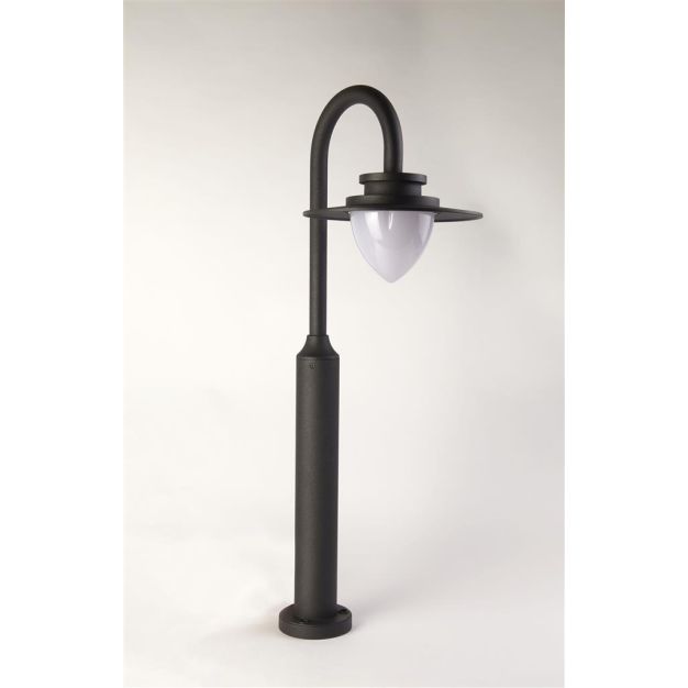 Searchlight Texas - jardinière - 34 x 80 cm - LED 9 W incluse - IP54 - noir