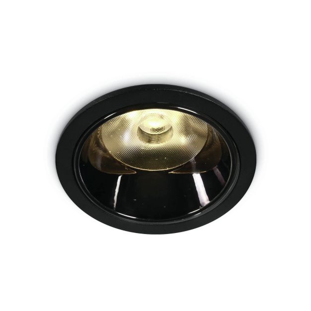 ONE Light COB LED Dark Light Range - spot à encastrer - Ø 62 mm, Ø 55 mm à encastrer - 6W LED inclus - noir