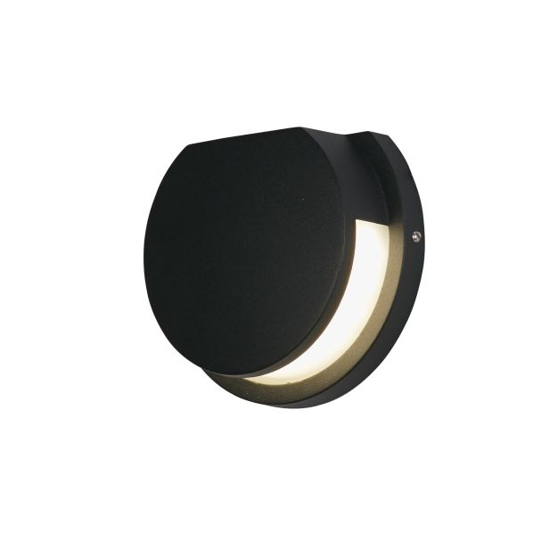 Searchlight Chiswick - Applique d'extérieur - Ø 15 cm - 6W LED inclus - IP44 - noir