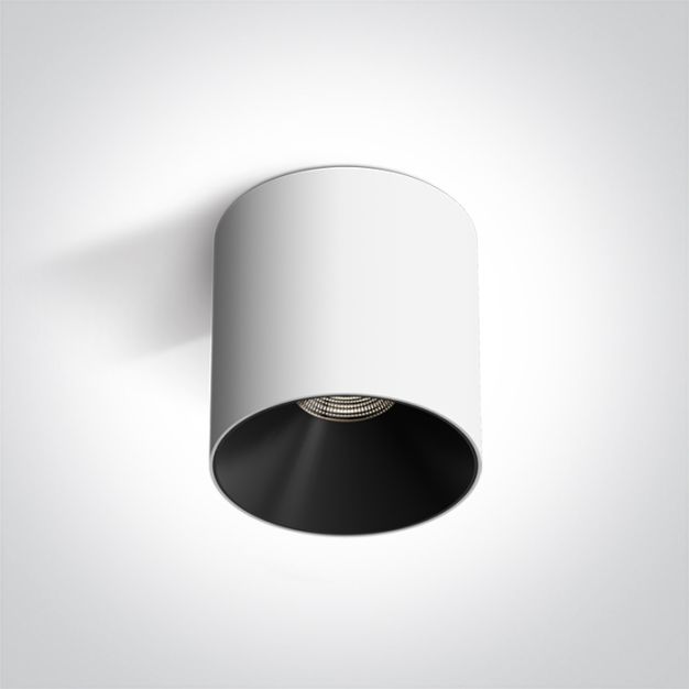 ONE Light Wall & Ceiling LED - spot en saillie 1L - Ø 8 x 8,5 cm - 10W LED inclus - blanc