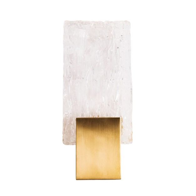 Maxlight Vetro - applique murale - 13 x 5,5 x 30 cm - 3W LED inclus - or brossé