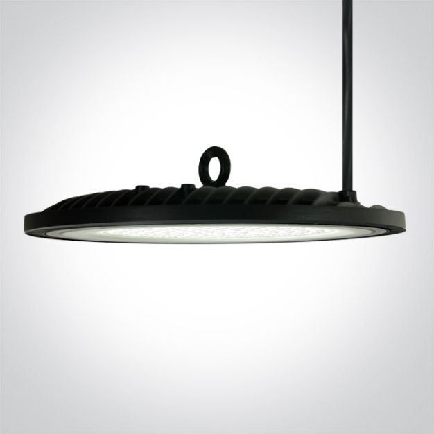 ONE Light Industrial LED UFO - suspension extérieure - Ø 36 x 7 cm - 200W LED inclus - IP65 - noir