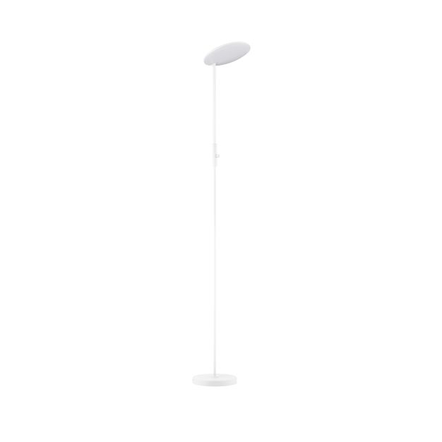 Nova Luce Notos - lampadaire - 27 x 205 cm - 30W dimmable LED inclus - blanc sablé