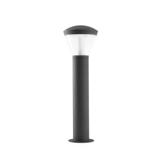 Faro Shelby - lampe de jardin - Ø 19 x 63 cm - 10W LED inclus - IP65 - gris foncé