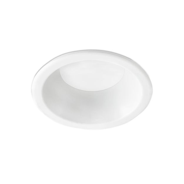Faro Son - spot à encastrer - Ø 112 mm, Ø 100 mm à encastrer - 8W LED inclus - blanc mat