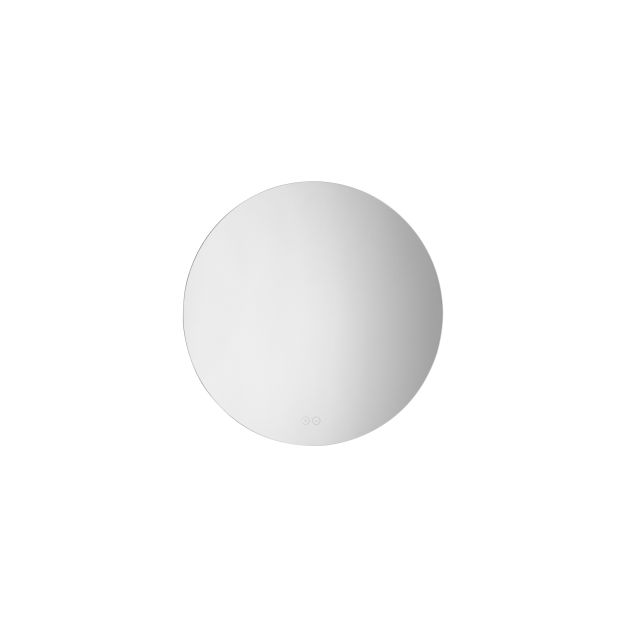 Nova Luce Dab - miroir avec éclairage - Ø 60 x 3 cm - 33W LED inclus - IP44 - argent